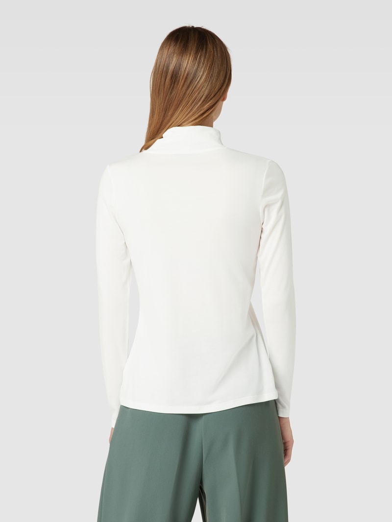 Longsleeve mit Rollkragen in weiß