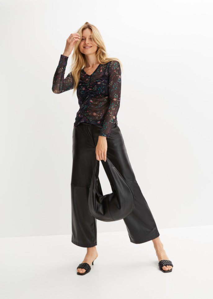 Langarmshirt aus Mesh