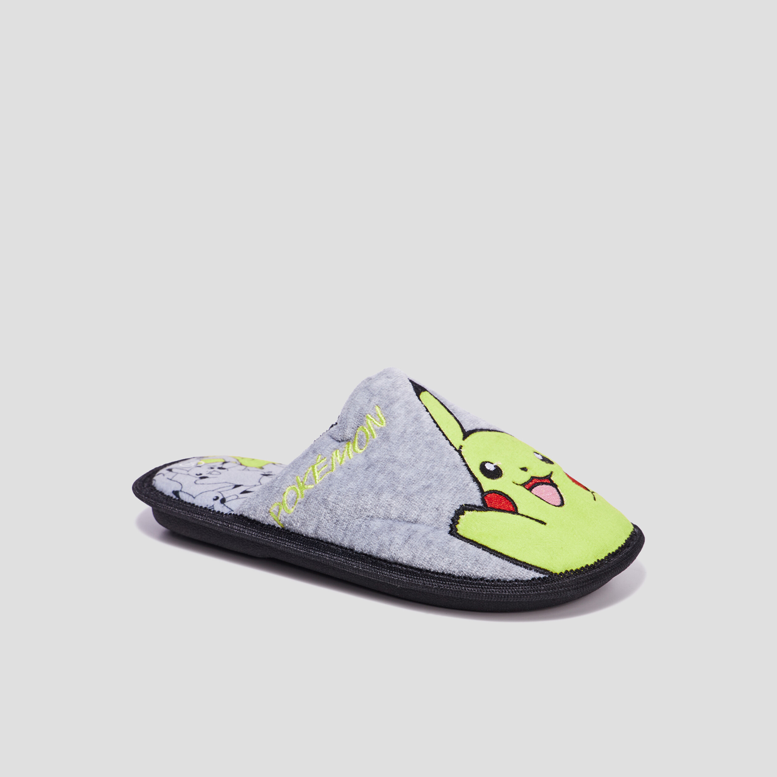 Chaussons mules Pokémon gris garçon | La Halle