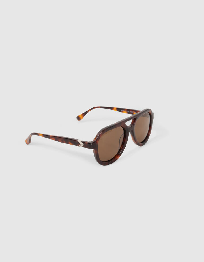 Lunettes solaires miel style pilote Femme