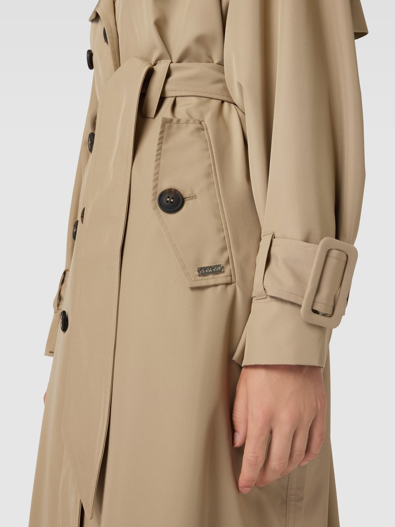 Trenchcoat mit Ärmelriegeln in beige