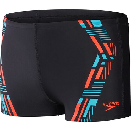 BADEHOSE TECH PRNT ASHT AM BLACK/ORANGE