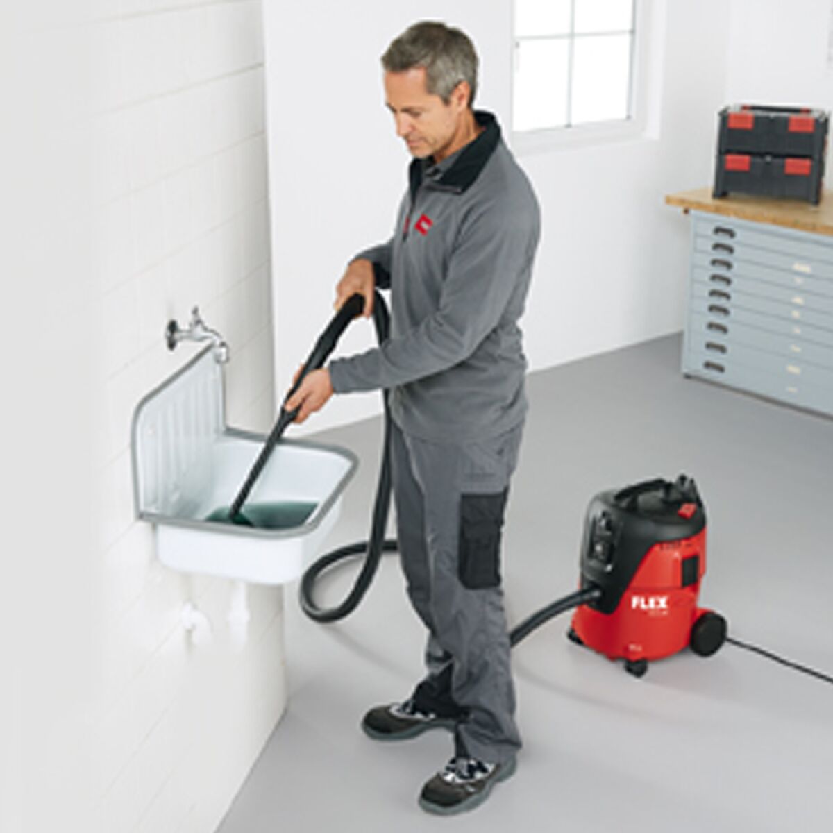 FLEX VC 21 L MC Sicherheitssauger 20L, 15-teilig