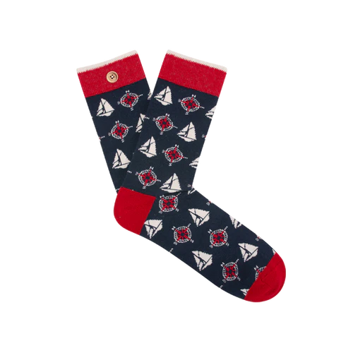 Charles & Vanessa navy blue socks