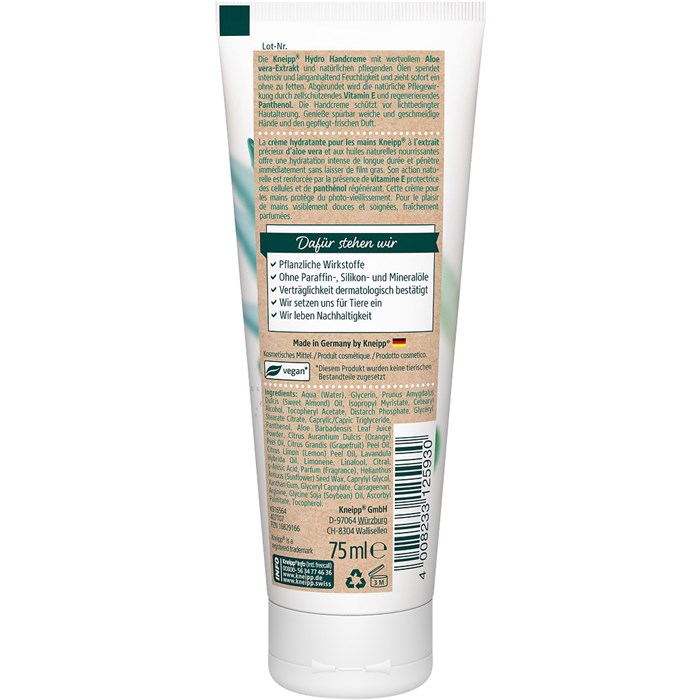 Hydro Handcreme Aloe Vera