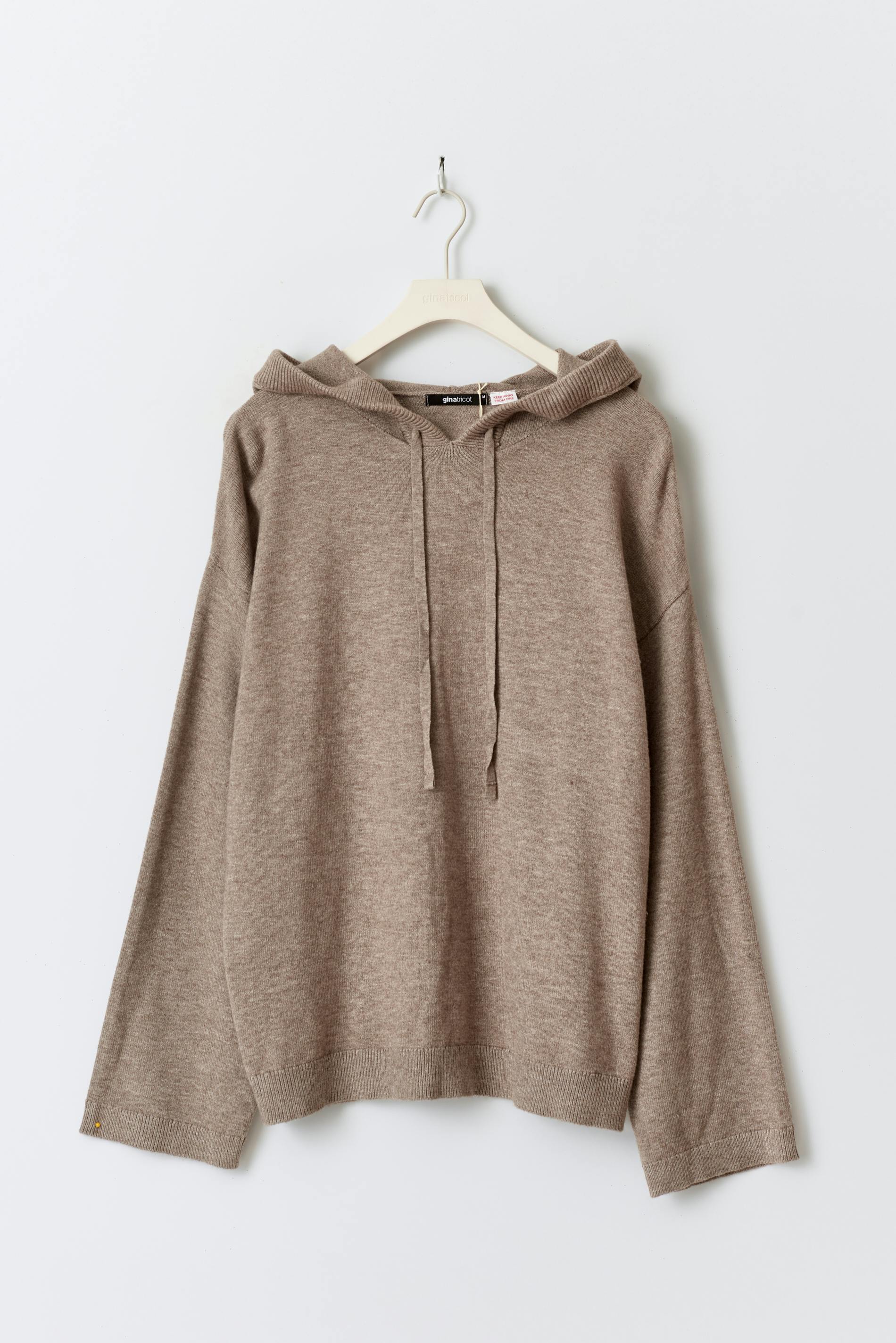 Knitted hoodie