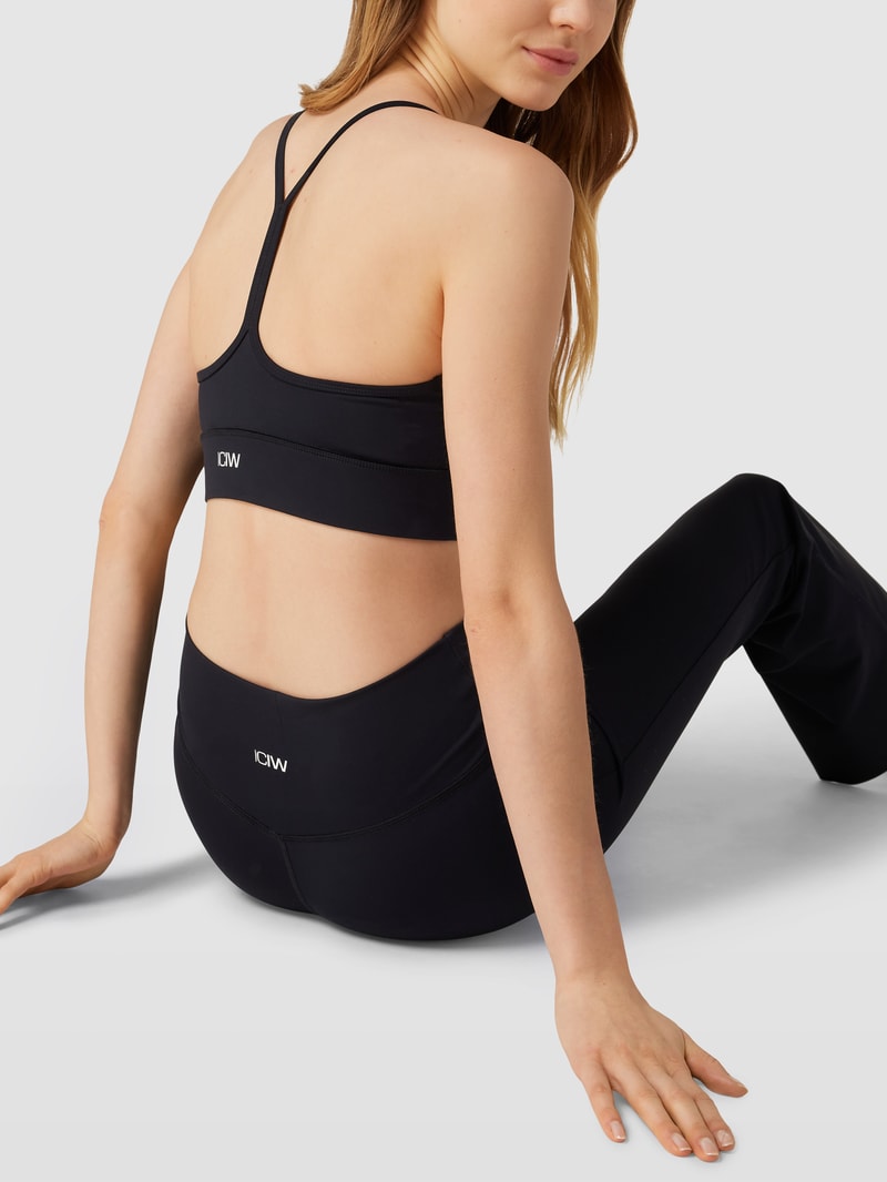 BH mit Label-Print in schwarz