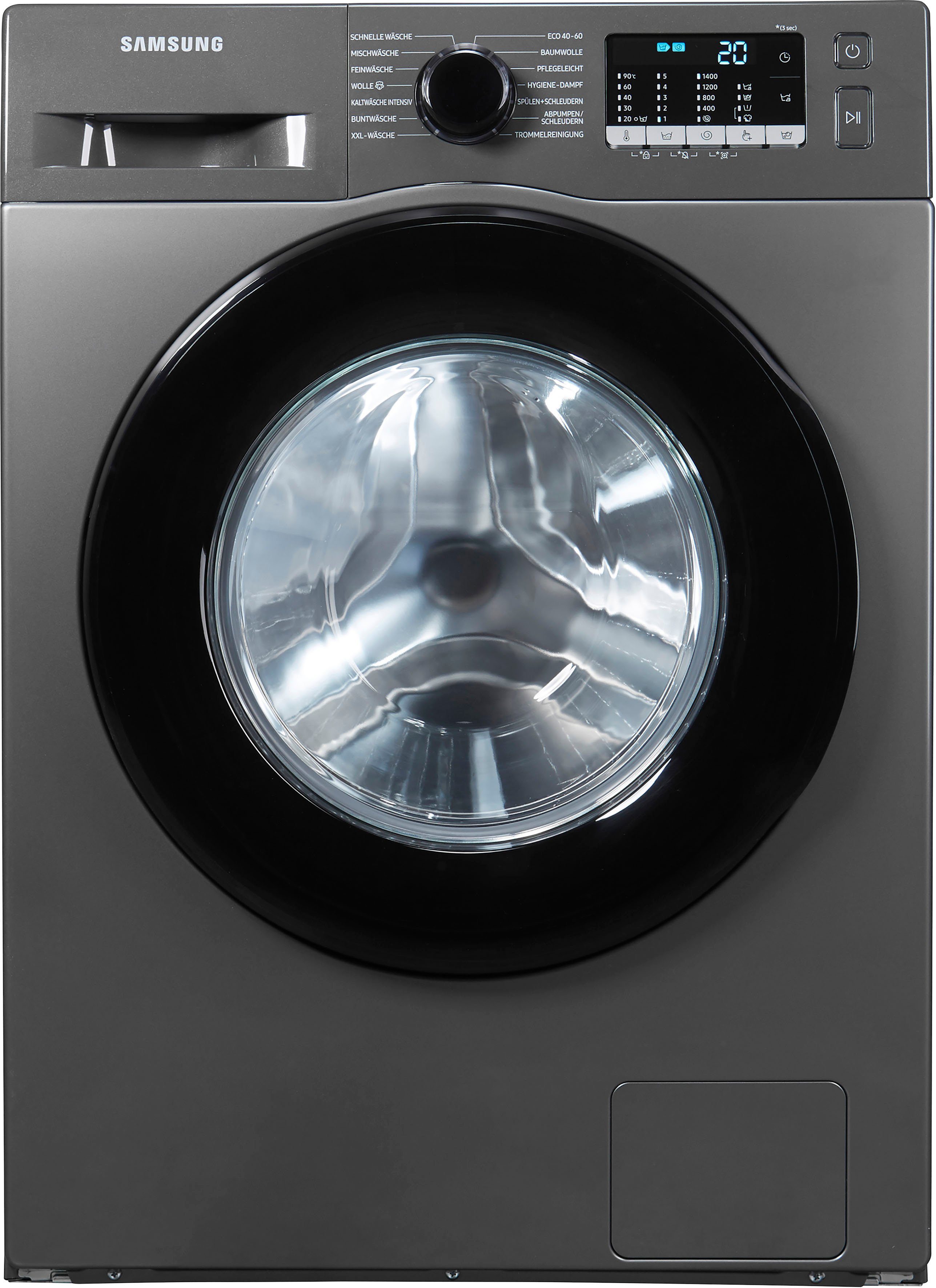 Samsung Waschmaschine WW5000T INOX WW70TA049AX, 7 kg, 1400 U/min, FleckenIntensiv-Funktion