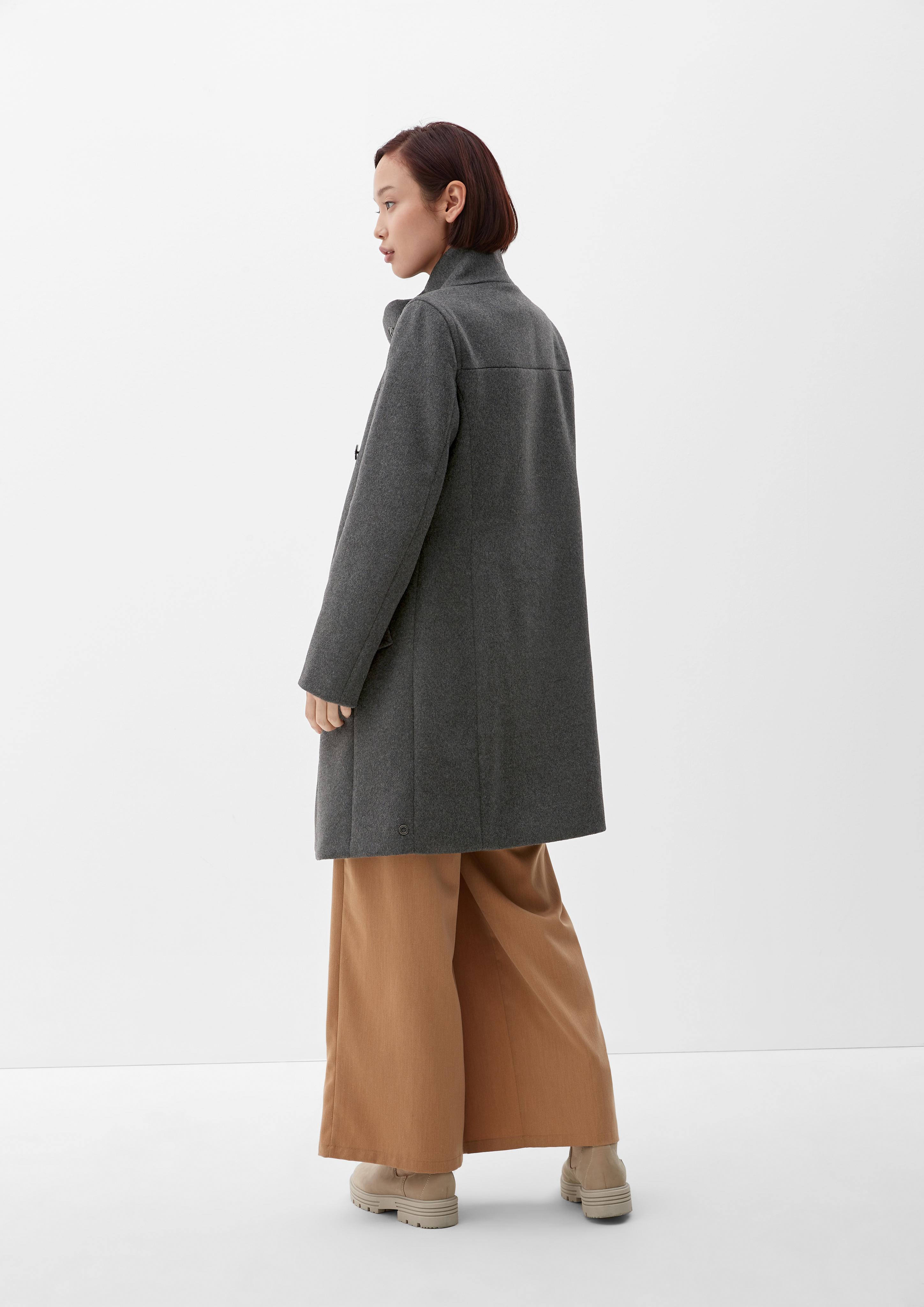 Wollmixmantel in klassischem Look  2116948-9898