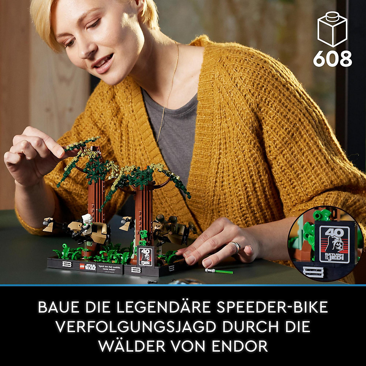LEGO® Star Wars 75353 Verfolgungsjagd auf Endor – Diorama