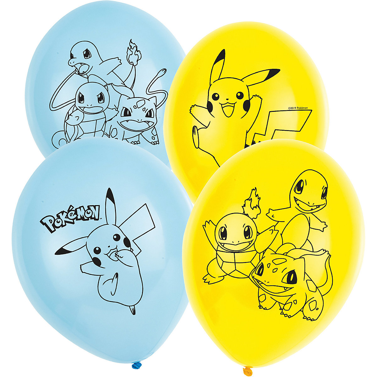 6 Latexballons Pokémon 28cm/11