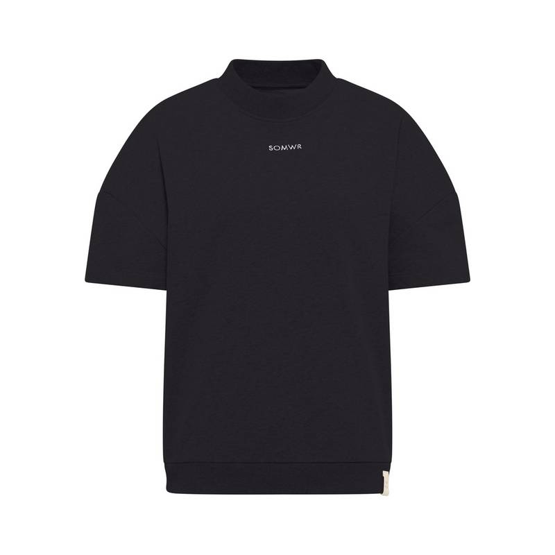 SOMWR Short Sleeve Crewneck Sweater Sweatshirt Damen