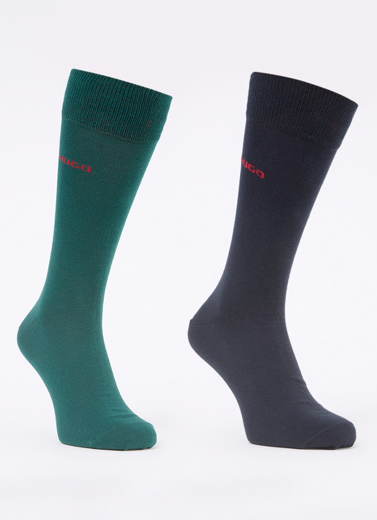 Șosete cu logo HUGO BOSS, set de 2
