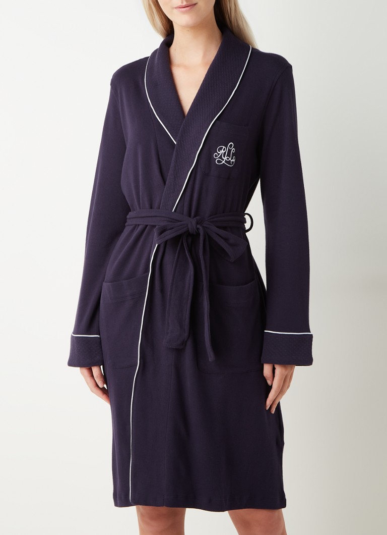 Accappatoio Ralph Lauren in cotone con tasche laterali