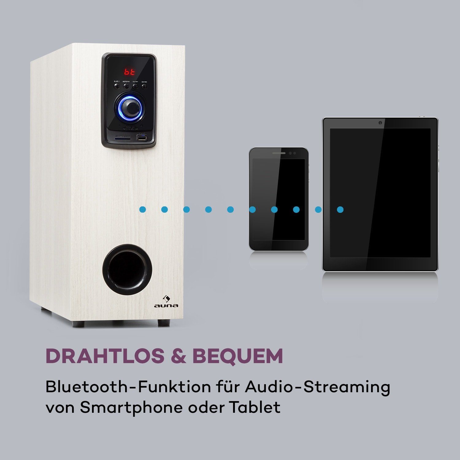 Auna Areal Elegance Lautsprechersystem (Bluetooth, 190 W)