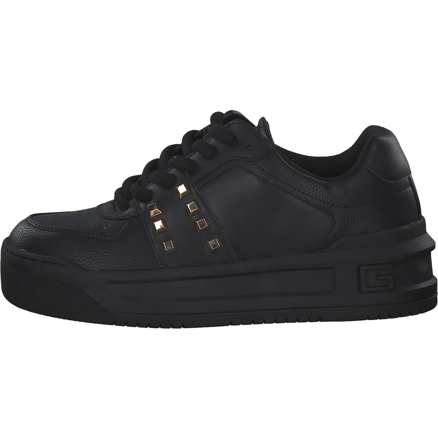 Guess Lemstud FL8MMS, Schnürschuhe, Damen, Schwarz