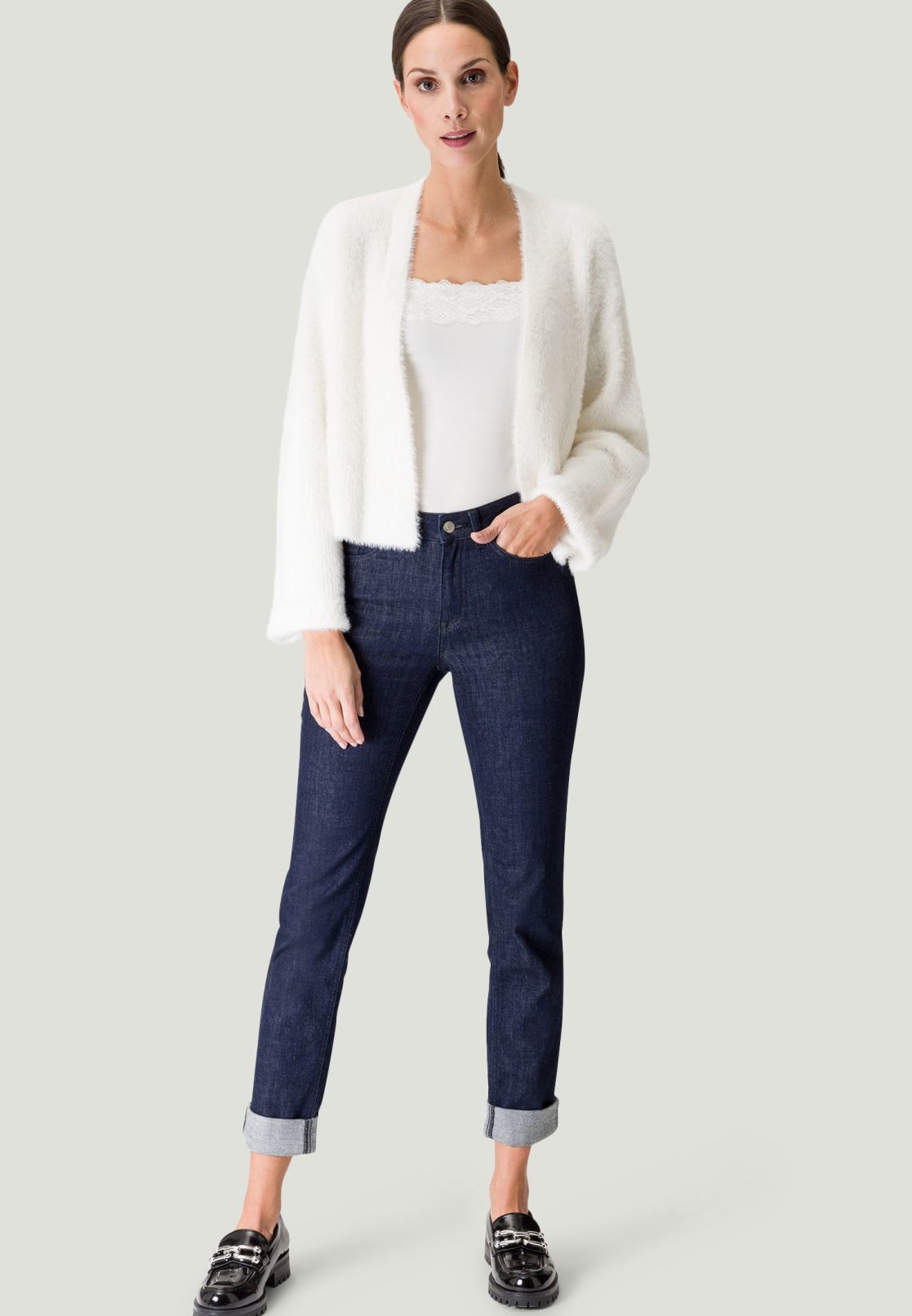 Top mit Spitzenkante Style Tessa