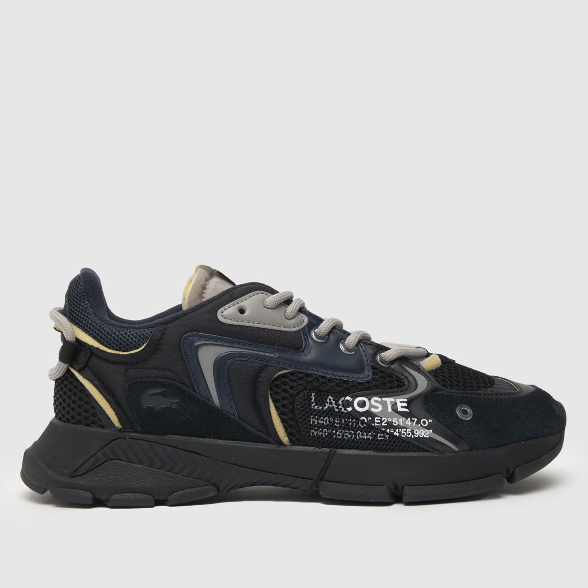 Lacoste l003 neo sportcipő fekete és sötétkék színben