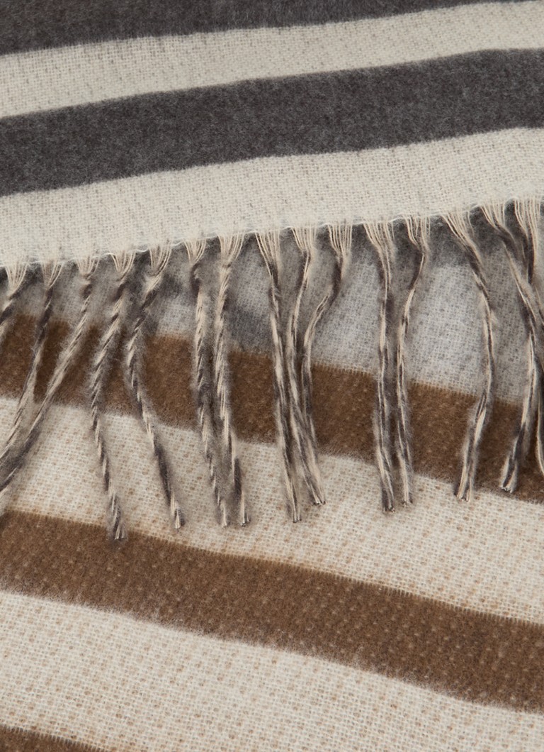 Szalik Fraas Cashmink z nadrukiem o wymiarach 200 x 44 cm.