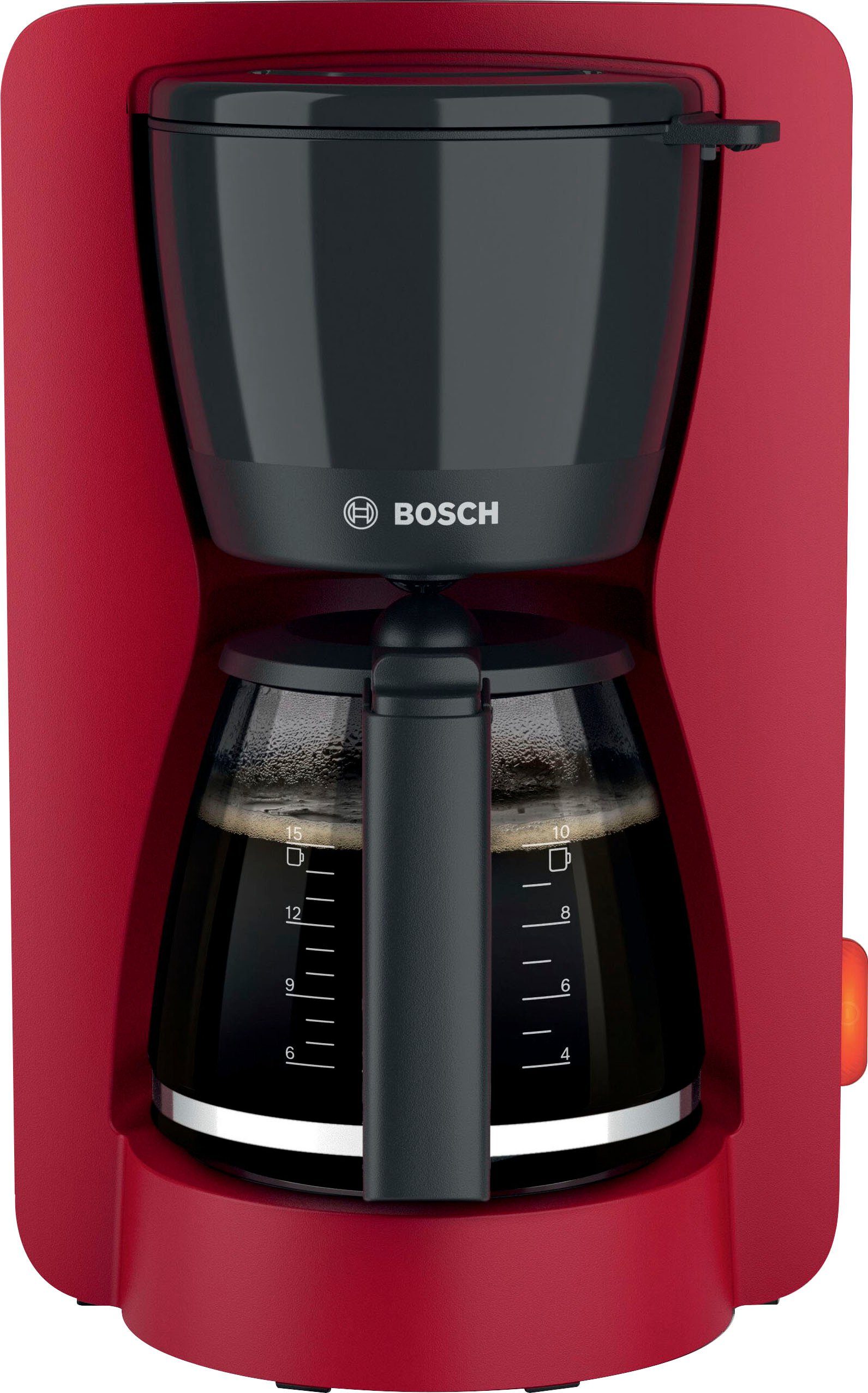BOSCH Filterkaffeemaschine MyMoment TKA3M134, 1,25l Kaffeekanne, Papierfilter 1x4, 60min Warmhaltefunktion, Aroma intense, Entkalkungsprogramm, 1200 W
