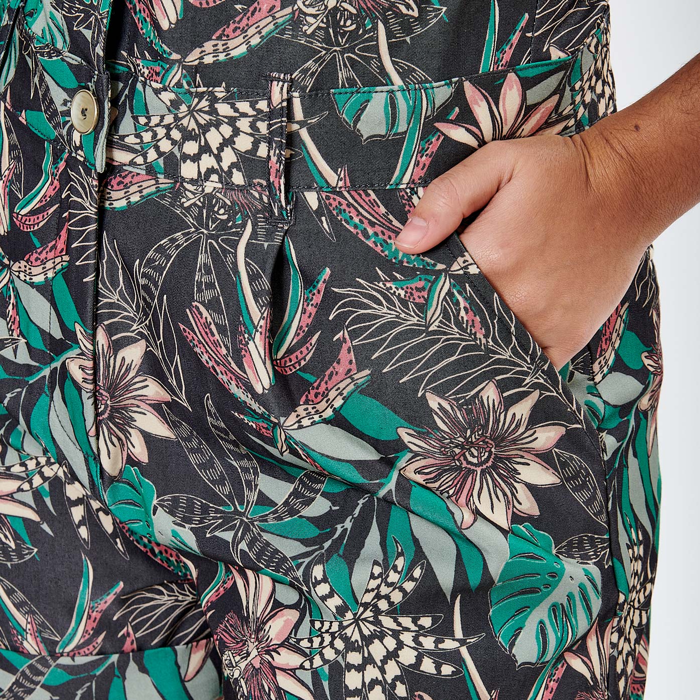ANNE   Combishort fleurie Femme