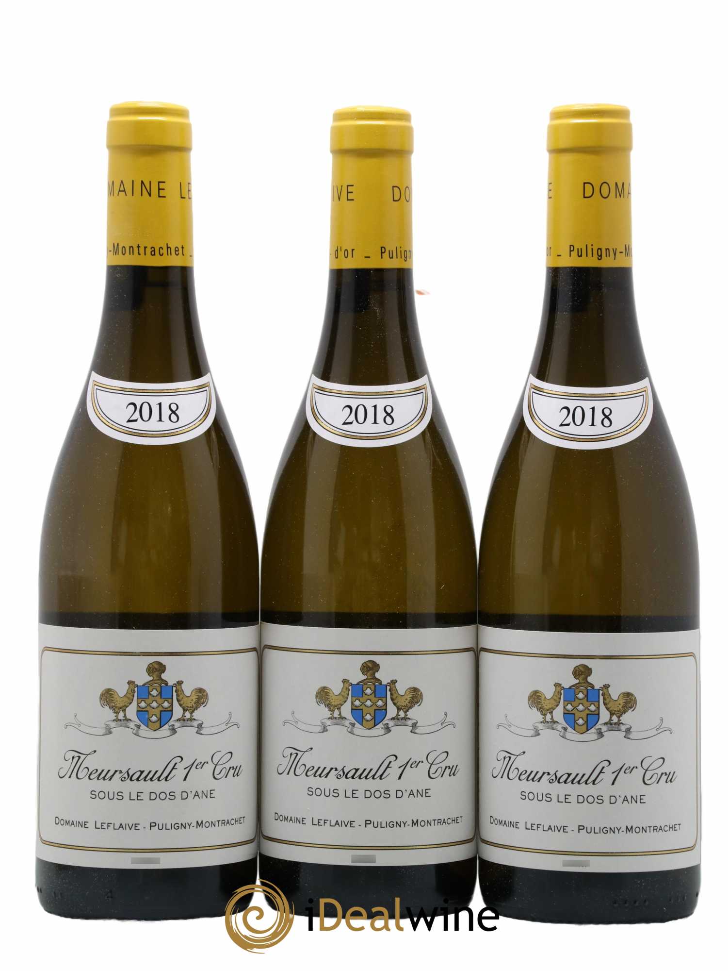 Meursault 1er Cru Sous le Dos d'Ane Leflaive (Domaine)  2018 - Lot de 3 Bouteilles