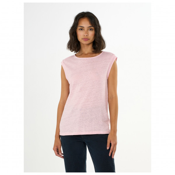 KnowledgeCotton Apparel - Women's Loose Fold Up Linen - T-Shirt