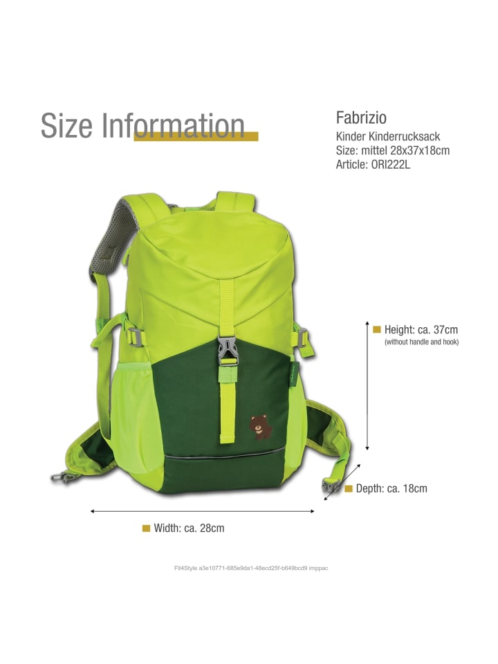 Fabrizio Kinderrucksack, Freizeitrucksack Polyester, recycelt ca. 37cm hoch günstig kaufen onesize