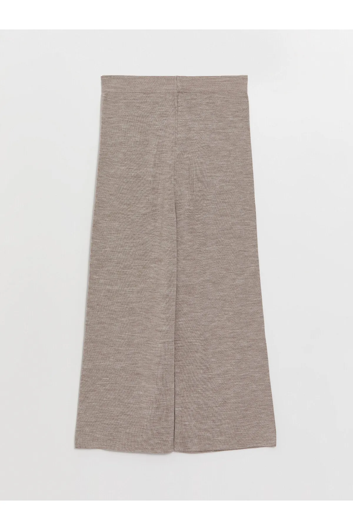 LC Waikiki  Gerade Damen-Strickhose mit weitem Bein und elastischem Bund