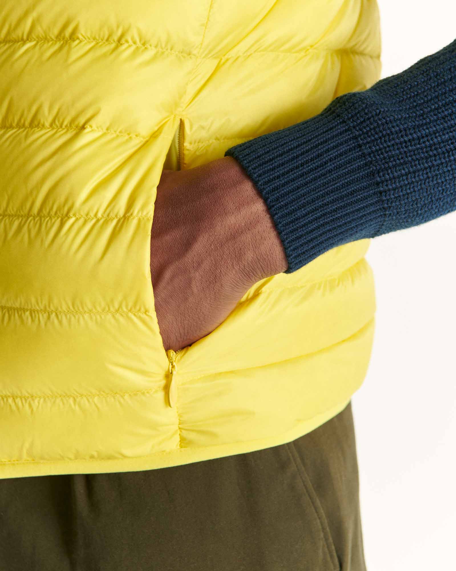 Doudoune sans manches Jaune or Tom
