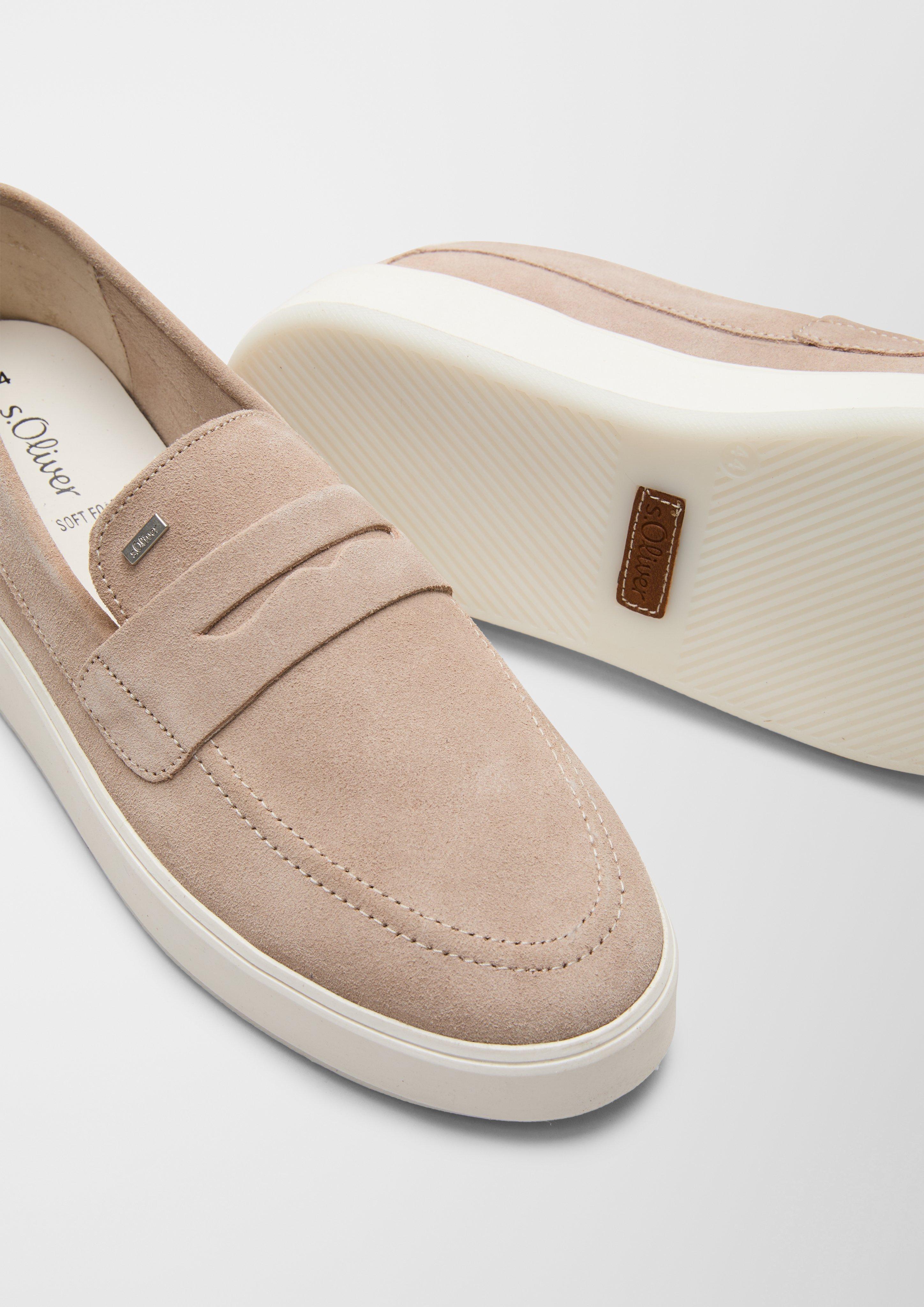 Velours-Slipper mit Zier-Element  6007702-355