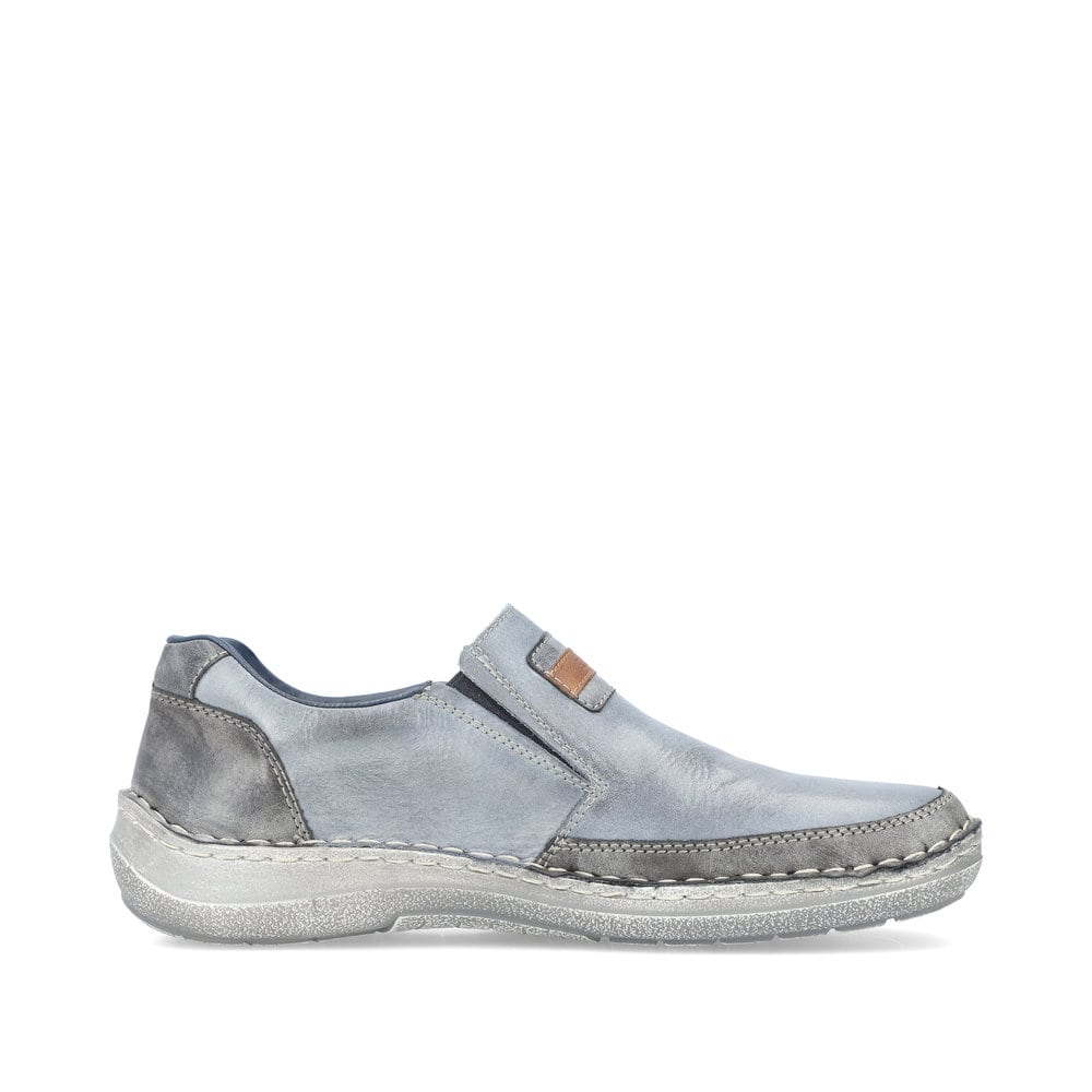 Rieker Herren Slipper blaumetallic