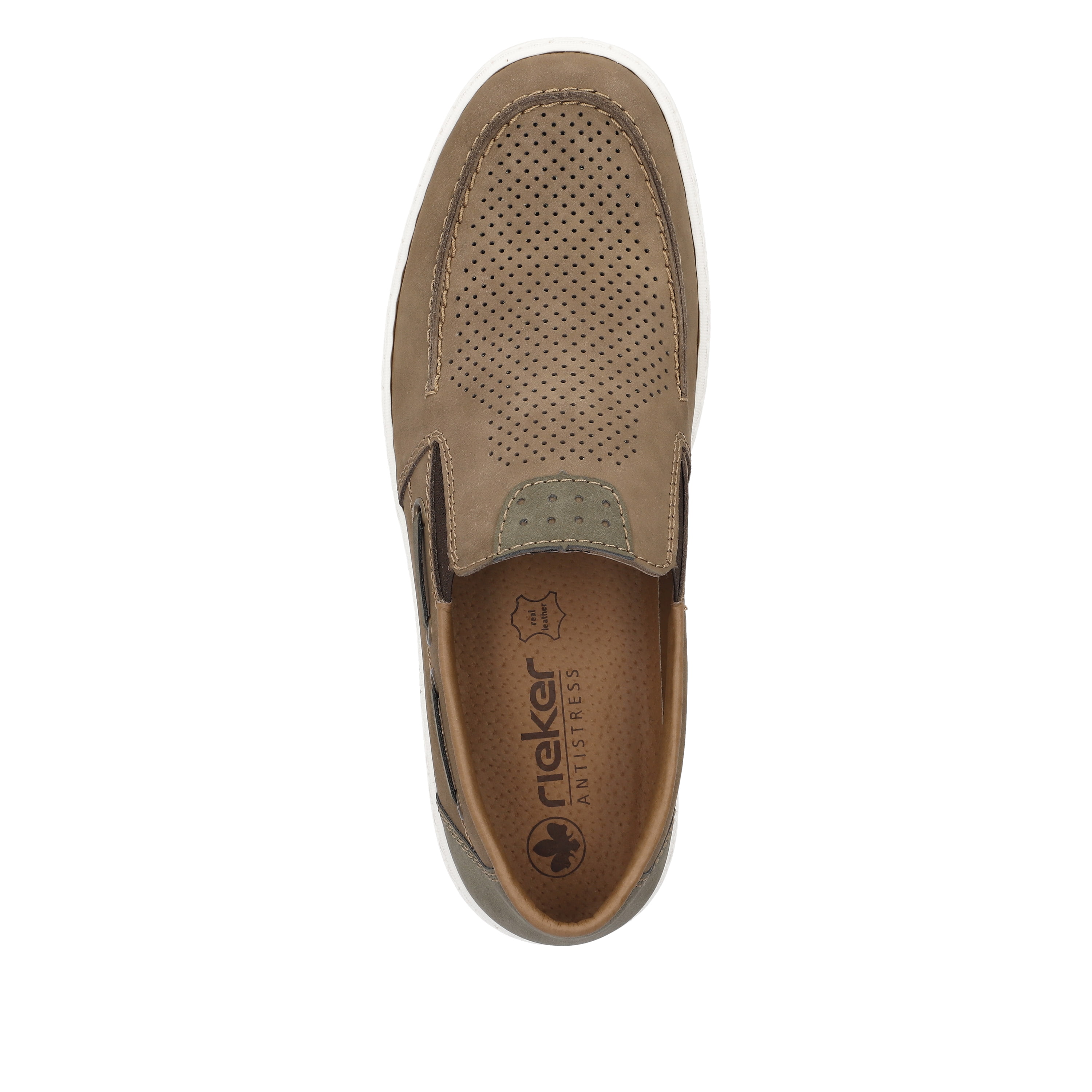 Rieker Herren Slipper braungrau