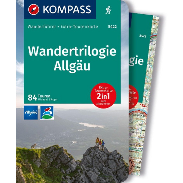 KOMPASS WANDERFÜHRER WANDERTRILOGIE ALLGÄU, 84 TOUREN