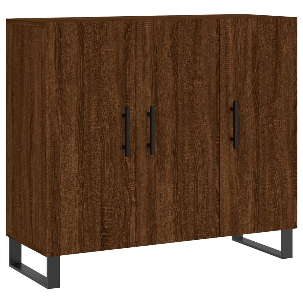 vidaXL Sideboard Sideboard Braun Eichen-Optik 90x34x80 cm Holzwerkstoff (1 St)