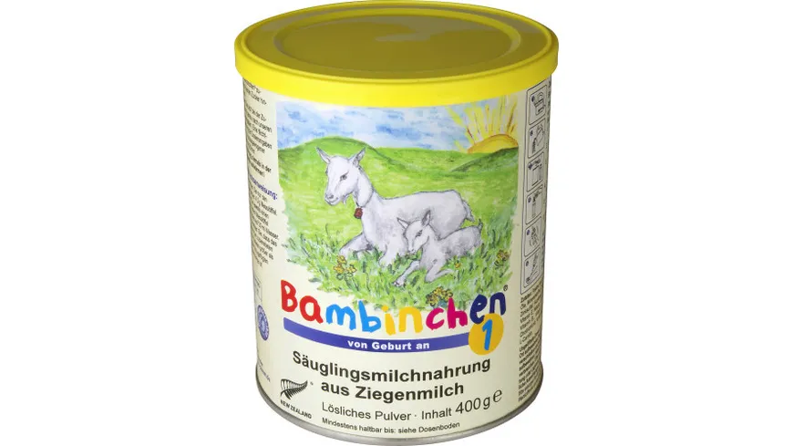 Bambinchen 1 - Säuglingsmilchnahrung auf Ziegenmilchbasis 400 g