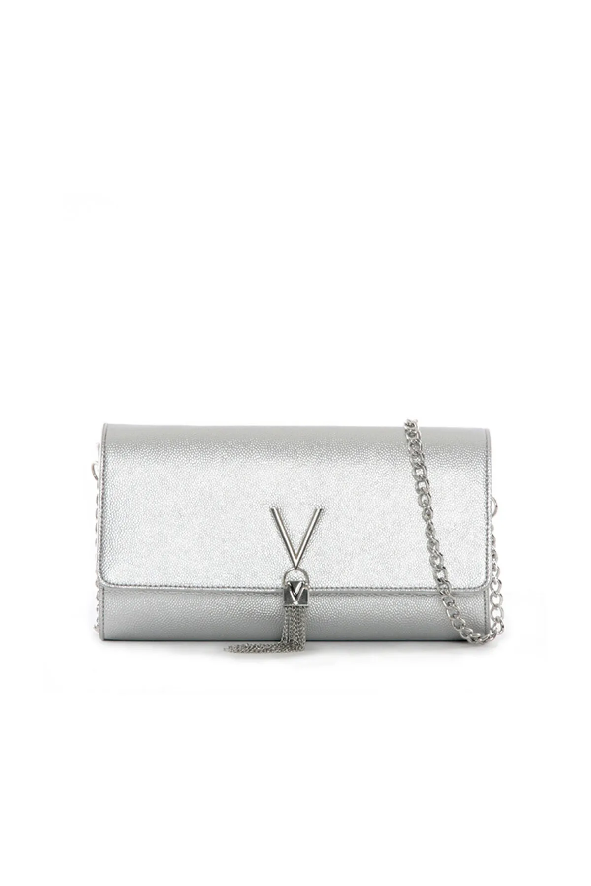 Mario Valentino  Clutch - Silberfarben - Unifarben