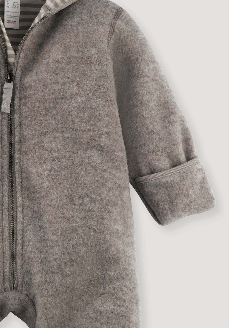 Wollfleece-Overall aus Bio-Merinowolle