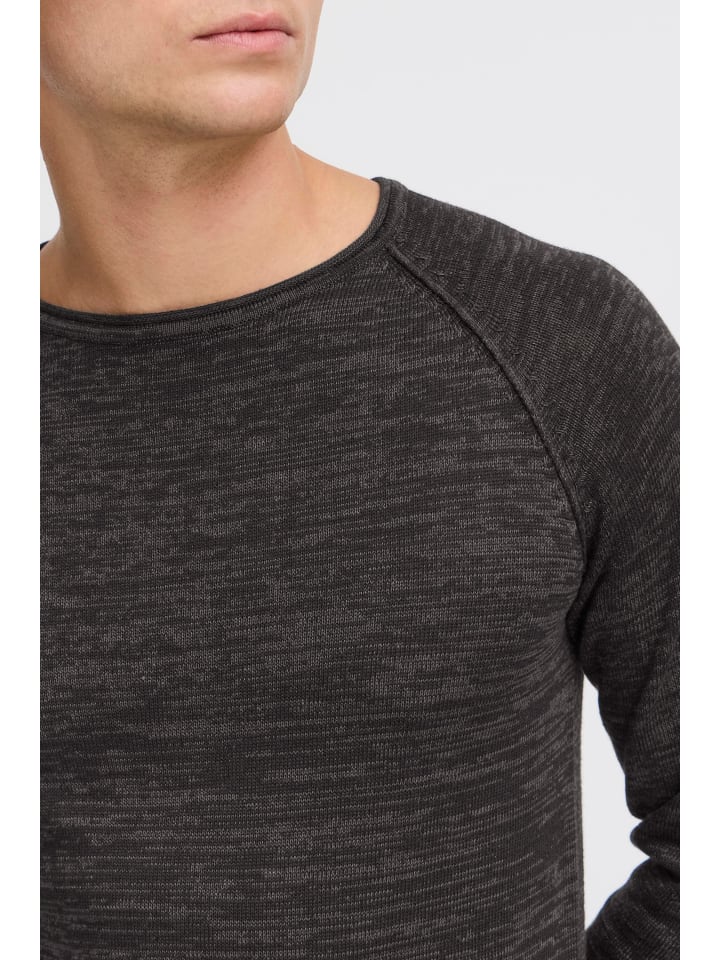 BLEND Strickpullover BHDan 20700587ME Strickpullover mit aufgerollten Säumen in Schwarz günstig kaufen