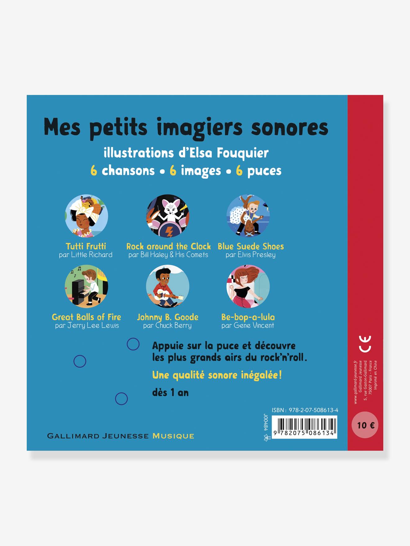 Livre sonore Rock’n’roll baby ! GALLIMARD JEUNESSE bleu