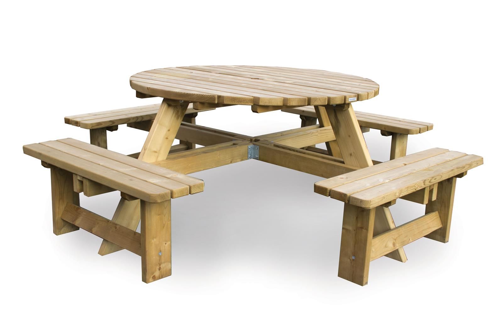 MaximaVida Picknicktisch Tallinn 140 cm mit 2 Rückenlehnen