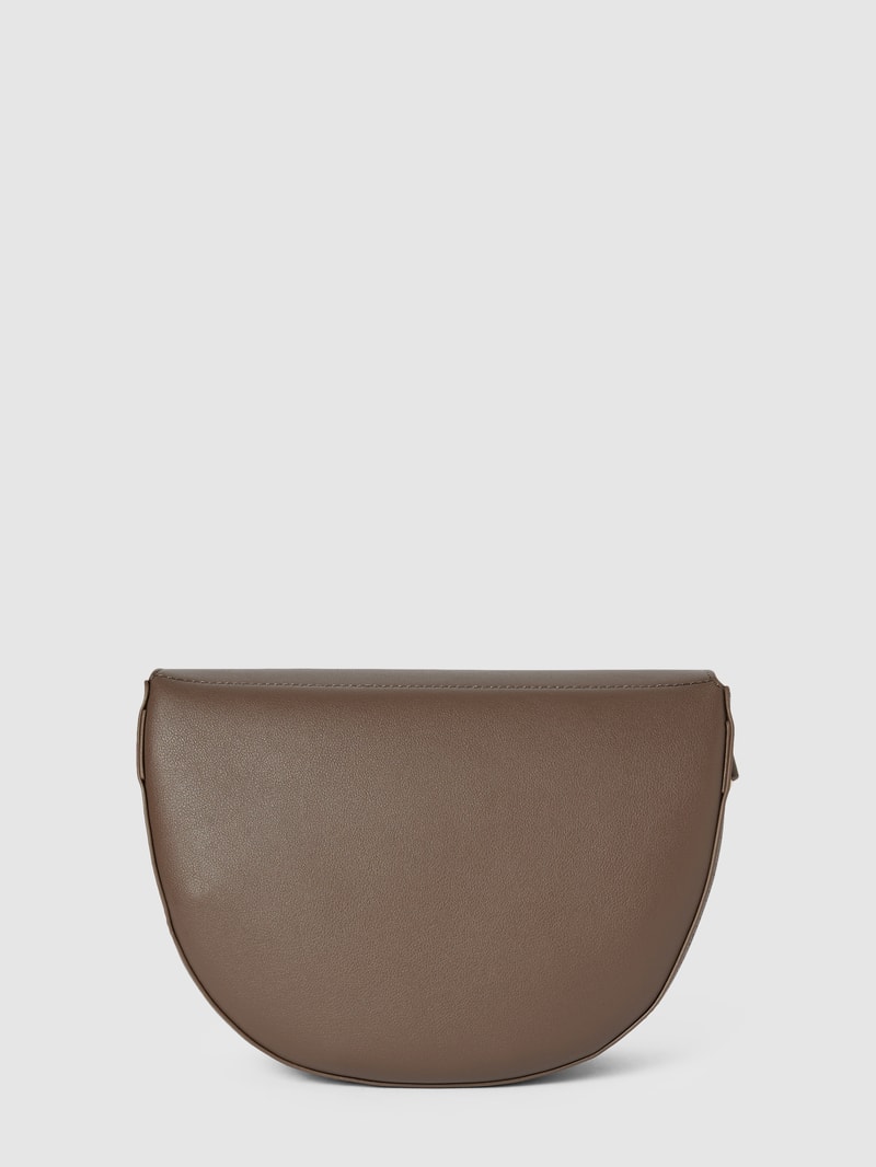 Handtasche mit Label-Details Modell 'Bigs' in taupe