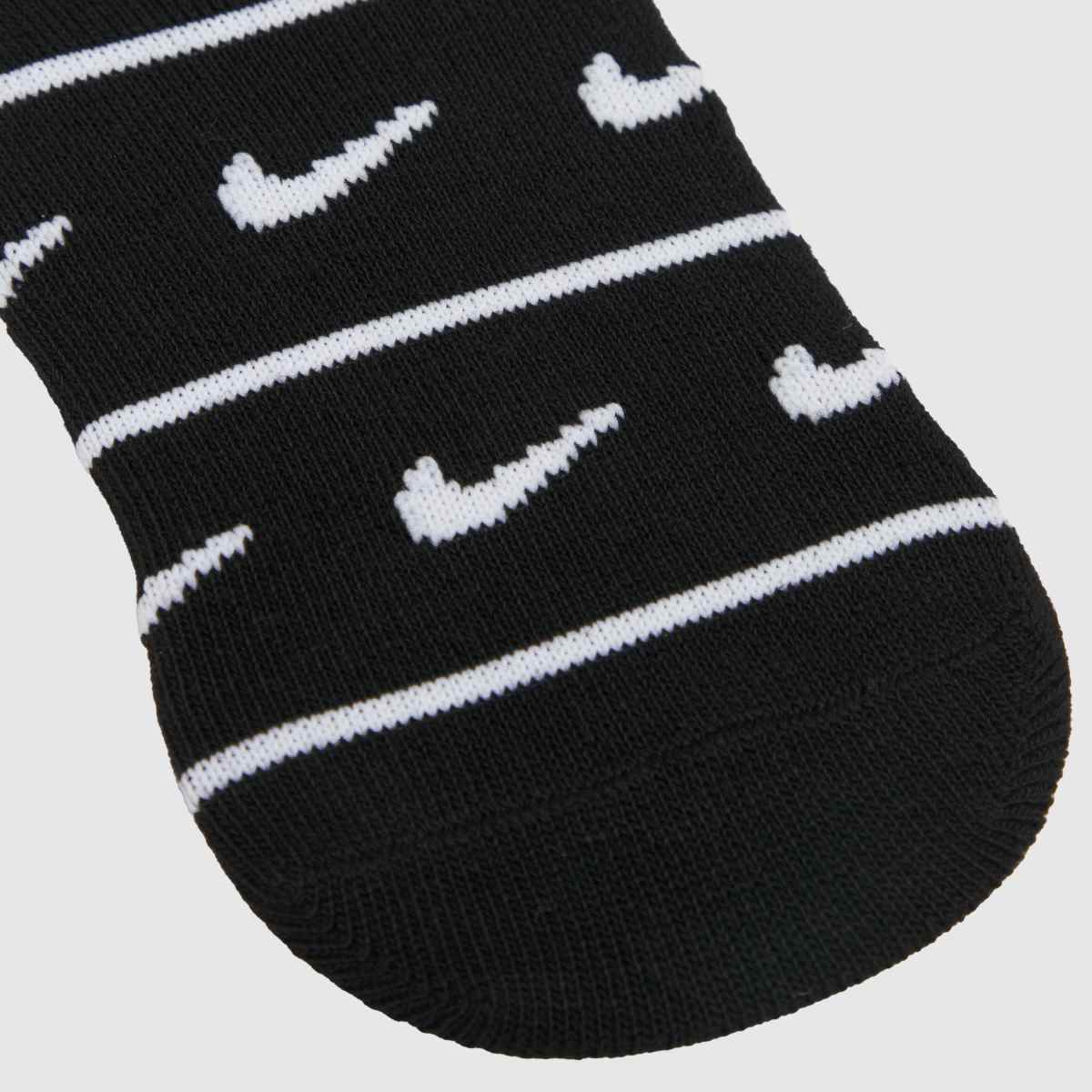 Nike svarta och vita barnsneakersstrumpor 3-pack