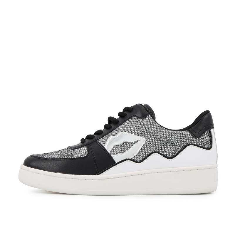 Baskets en cuir Loulou party argent