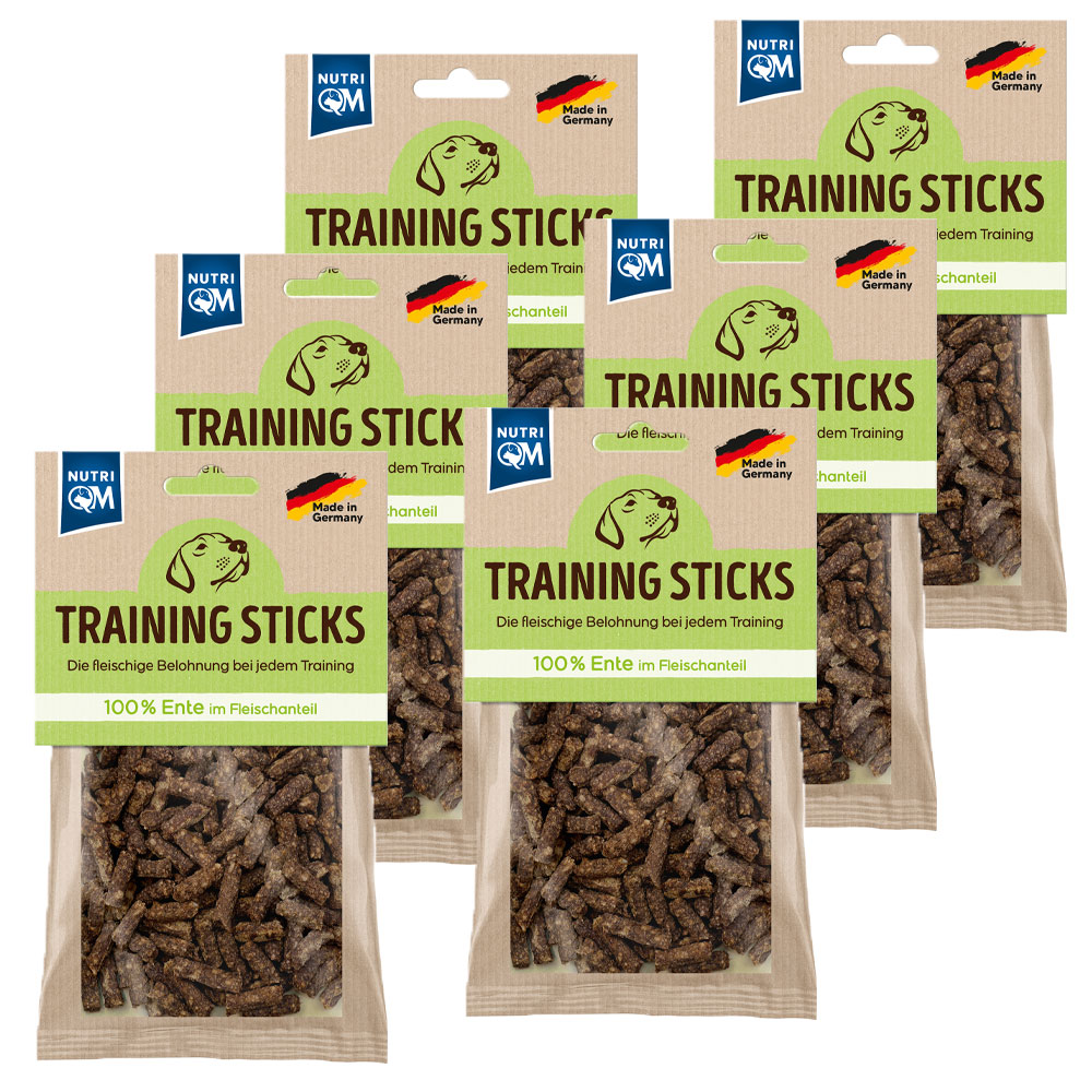 PetCom NutriQM Training Sticks Ente 100g - 6er Set
