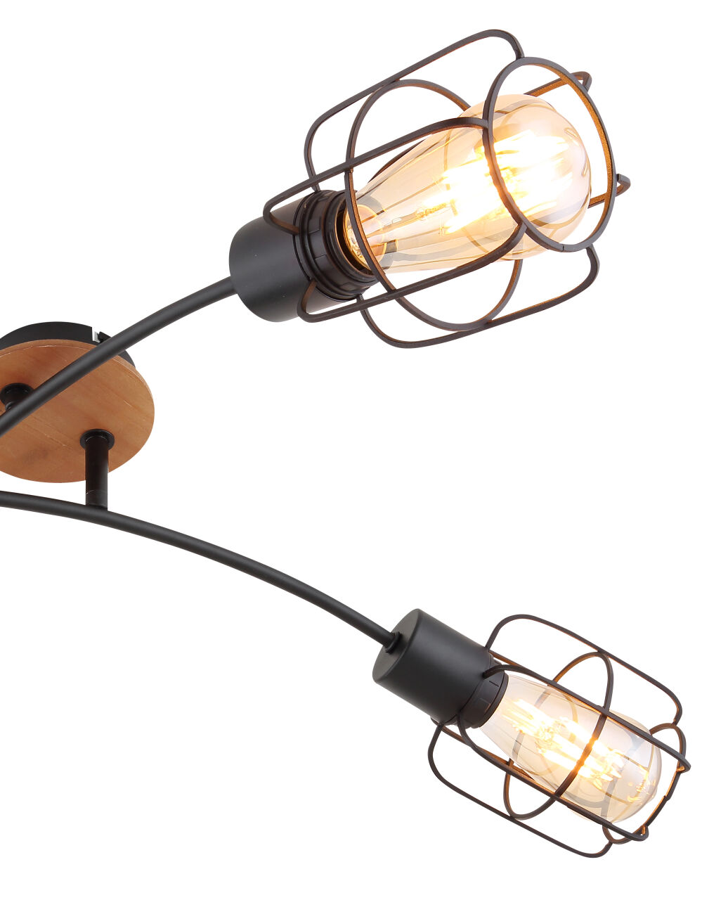 Globo Lighting - WILLA - Deckenleuchte Metall schwarz, 4x E27