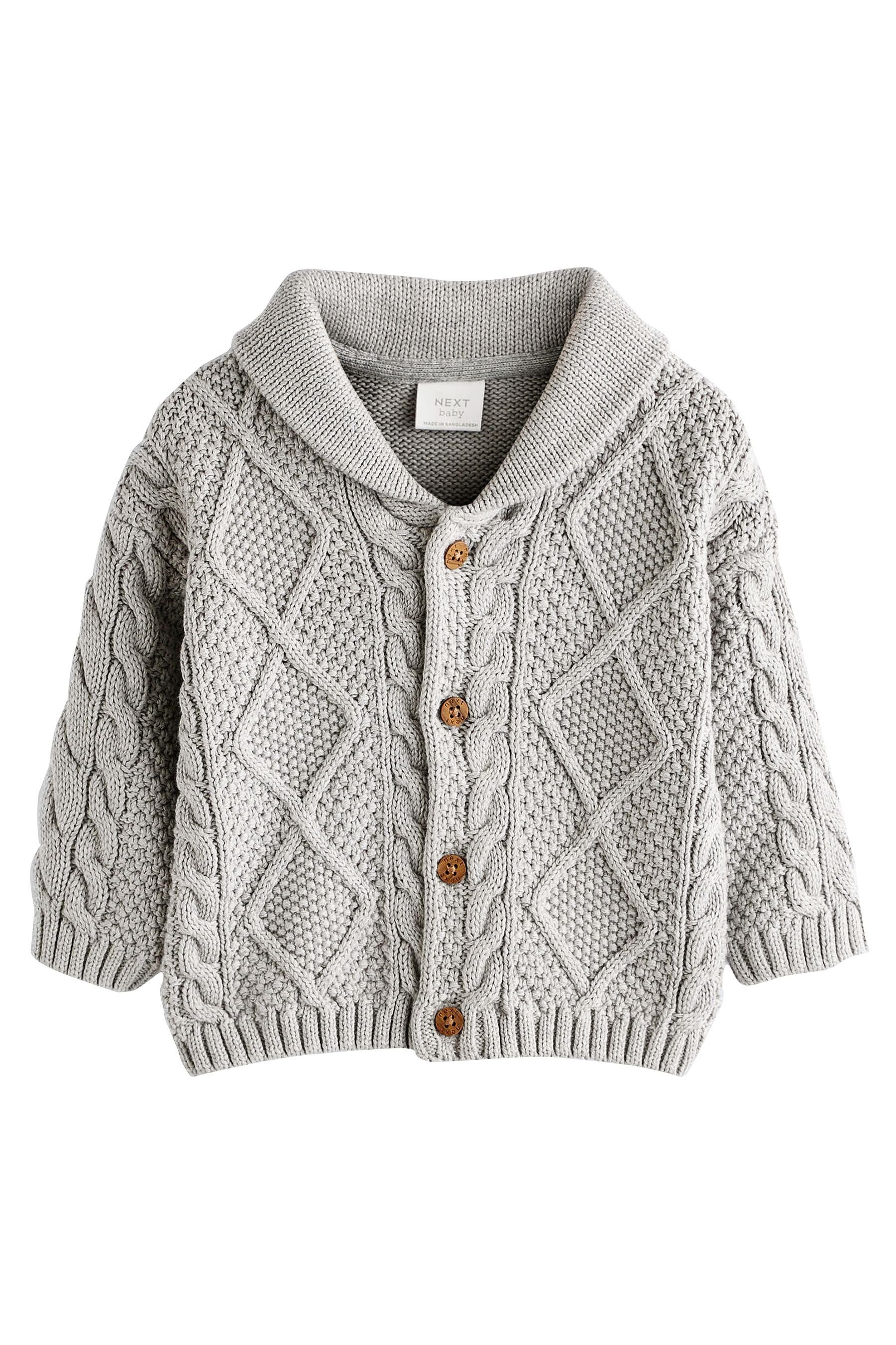 Next Strickjacke Baby-Strickjacke mit Zopfmuster (1-tlg)