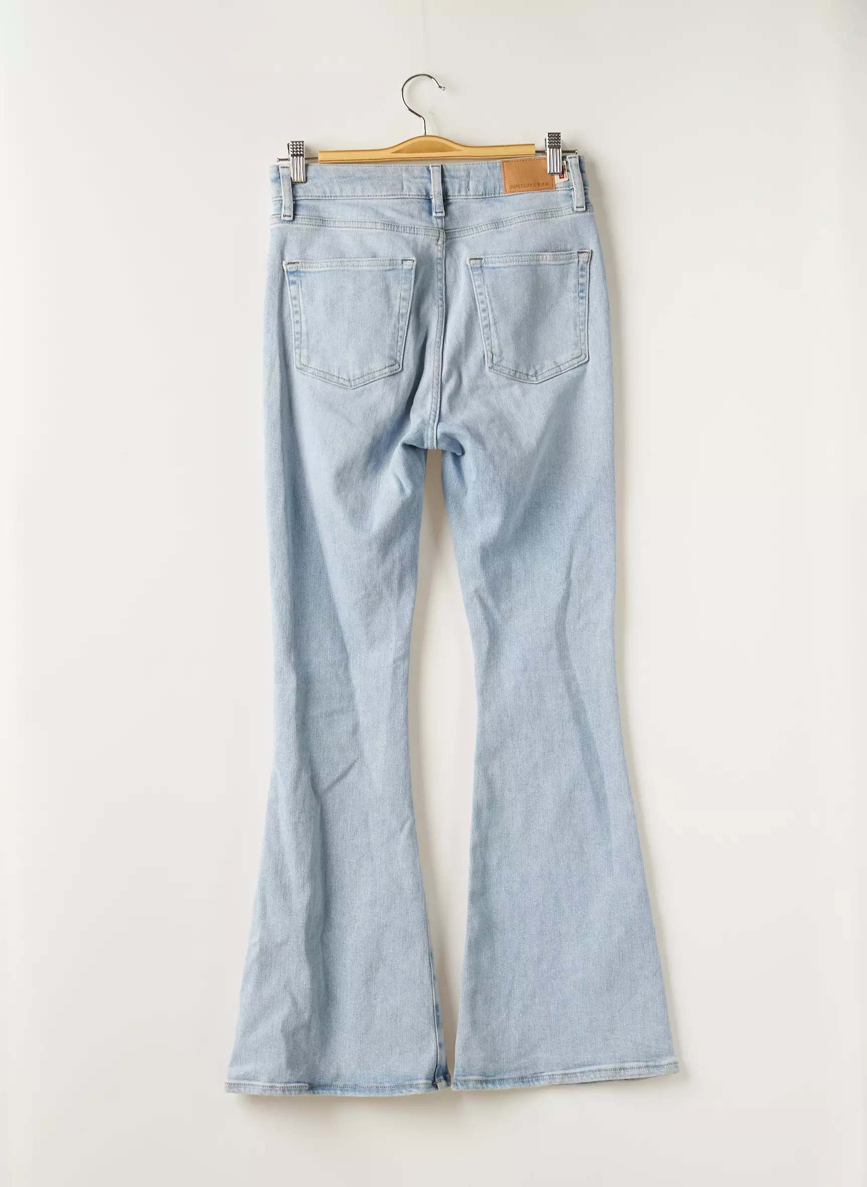Superdry Jean Flare Femme couleur bleu