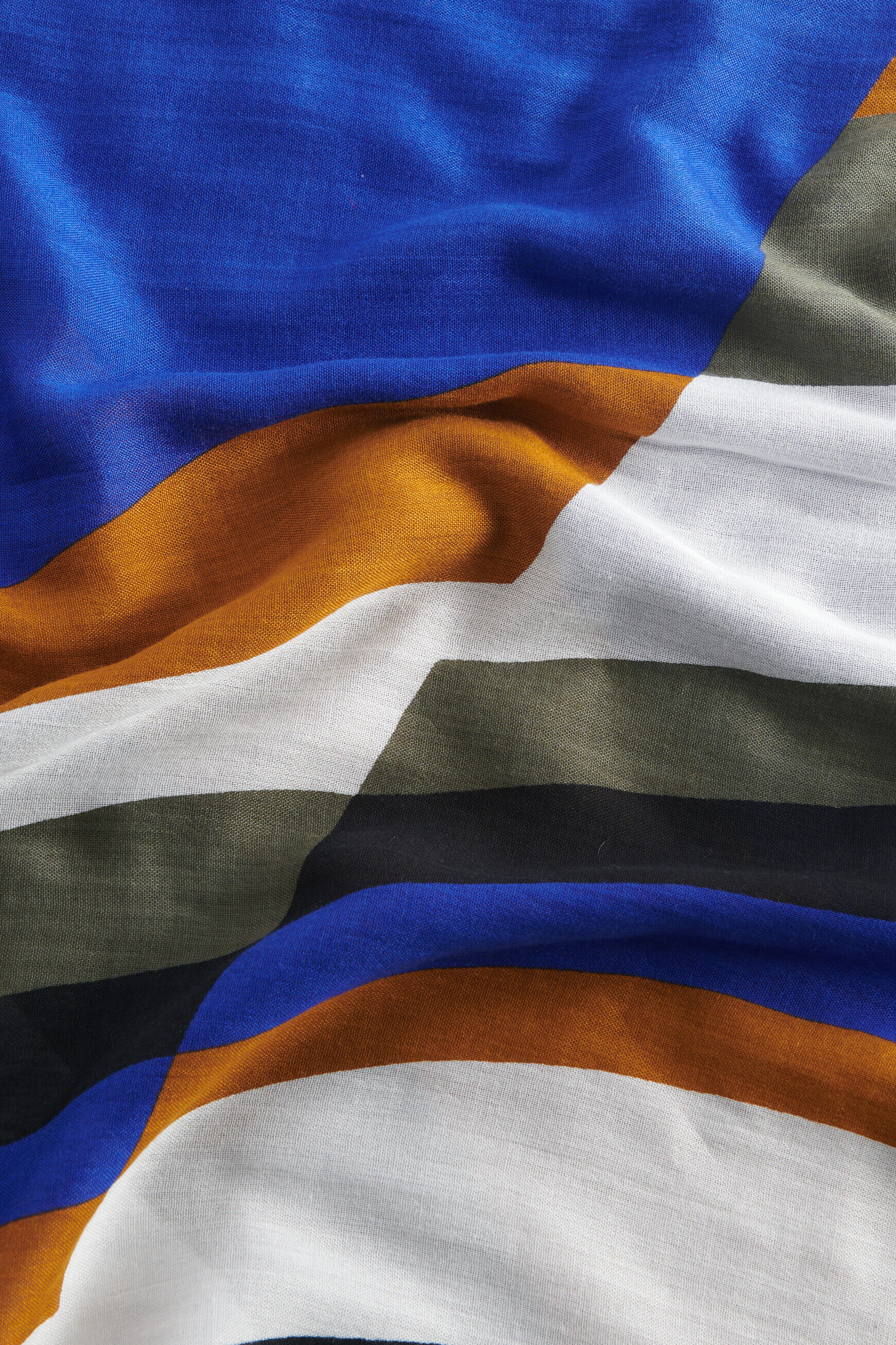 Foulard steffy bleu electrique femme