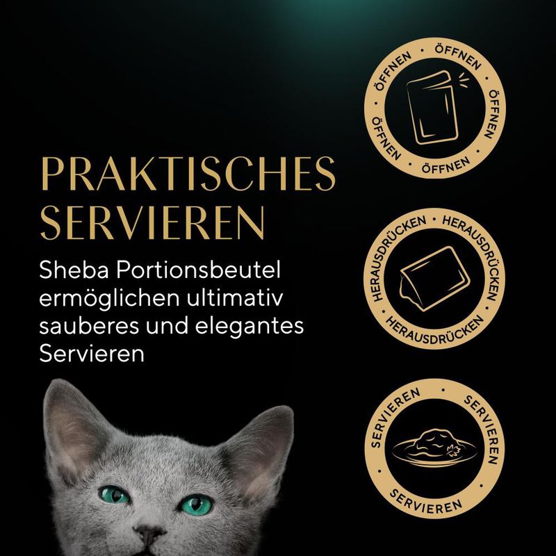 Sparpaket Sheba Kitten Varietäten Frischebeutel 80 x 85 g
